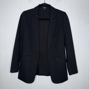 Express Women’s Columnist Open Front Boyfriend Blazer Black Size Small